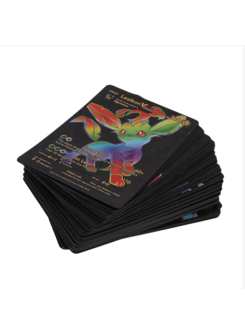 Pokemon بطاقات بوكيمون مقاومة للماء مجموعة TCG GX عدد 55 قطعة نادرة للغاية مجموعة ألعاب سوداء هدية للأطفال - Image 4